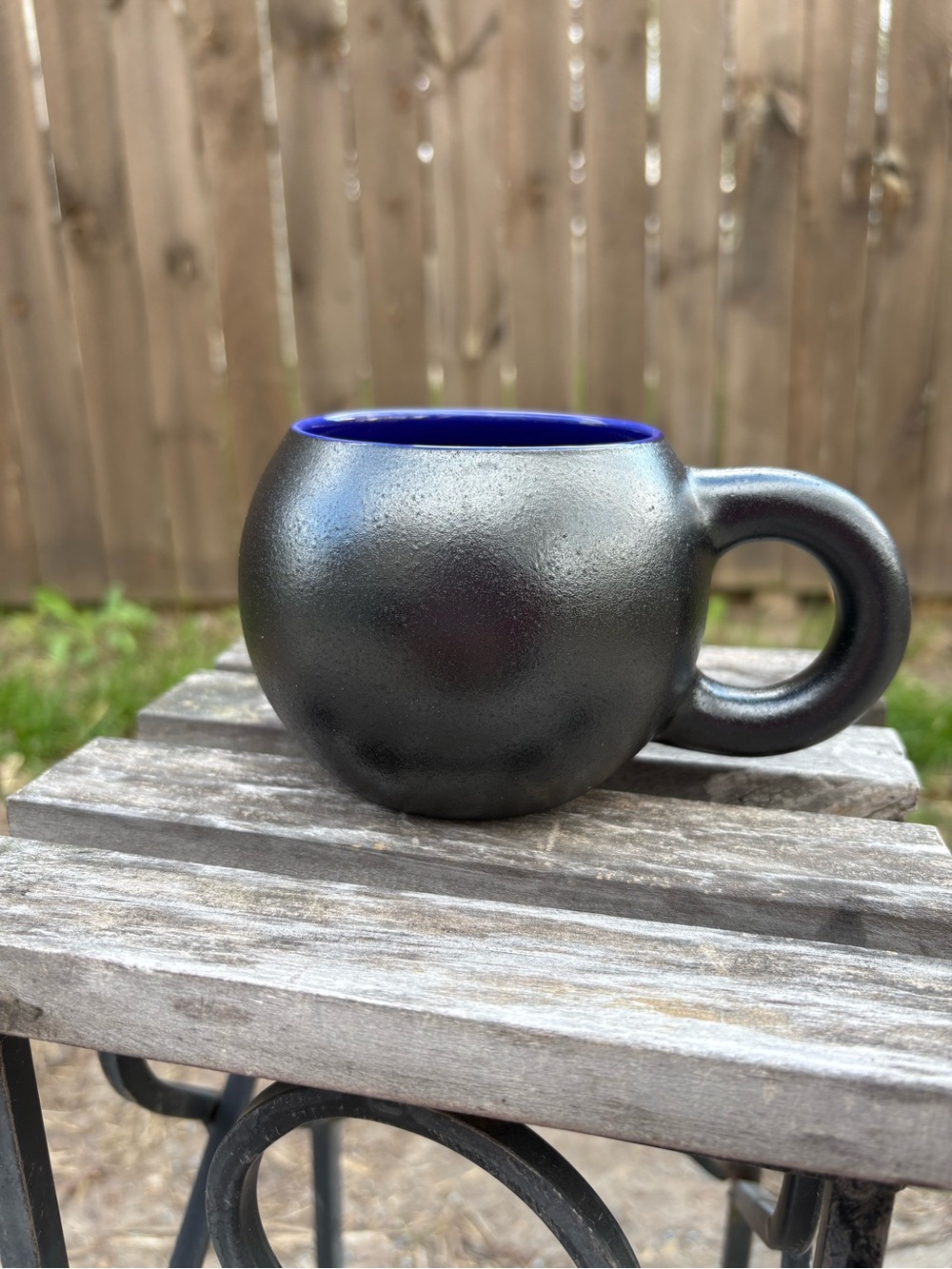 Starbucks Black “Cauldron” Ceramic Round Coffee Mug